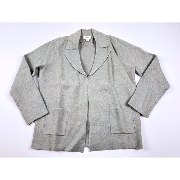 ON 34TH Women's Light Grey Heather Textured Knit Blazer - XS New Without‎ Tags - Picture 3 of 9